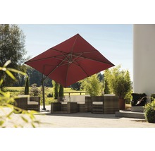 Ampelschirm Schneider Rhodos Twist 300 x 300 x 264 cm Polyester 200 g/m² bordeaux-thumb-3 Ampelschirm Schneider Rhodos Twist 300 x 300 x 264 cm Polyester 200 g/m² bordeaux-thumb-3