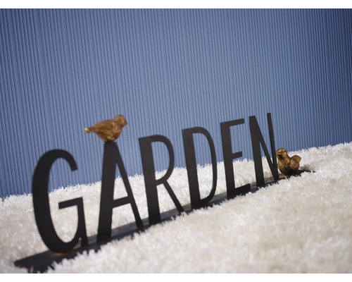 Dekorationsobjekt Garten Schriftzug mit Vogeldekoration