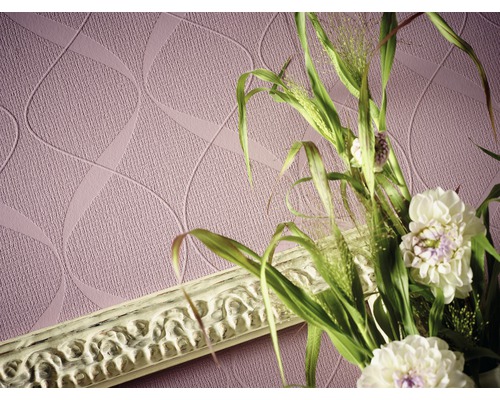 Nahaufnahme einer strukturierten Tapete mit geschwungenem Muster