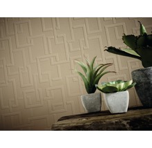 Tapete mit geometrischem Muster und Dekoration