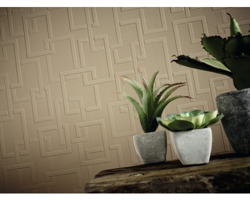 Tapete mit geometrischem Muster und Dekoration