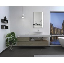 LED-Lichtspiegel DSK Silver Boulevard eckig 60x100 cm
