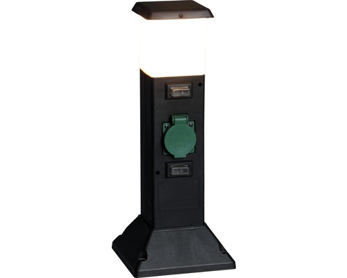 Gartensteckdose mit Beleuchtung für den Außenbereich