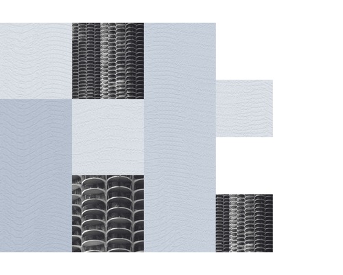 Dekorative Wandpaneele mit Gebäudemotiv