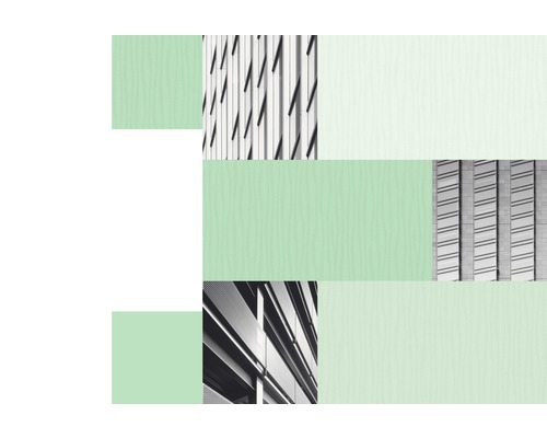 Architektonische Gebäudeausschnitte in einem abstrakten Layout