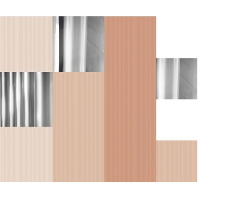 Dekorative Wandpaneele mit unterschiedlichen Oberflächenstrukturen