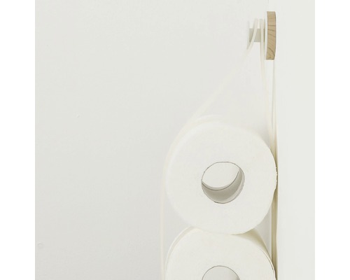 Toilettenpapierhalter mit Toilettenpapierrollen