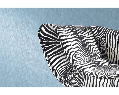 Detailansicht eines Sessels mit abstraktem Schwarz-Weiß-Muster