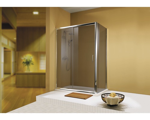 Schiebetür für Seitenwand Schulte Kristall/Trend 1400x1850 mm Dekorglas grau chromoptik Schiebetür für Seitenwand Schulte Kristall/Trend 1400x1850 mm Dekorglas grau chromoptik