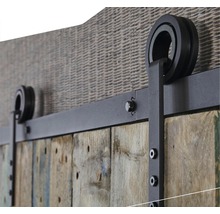Schiebetürsystem Intersteel 200 cm Modern schwarz