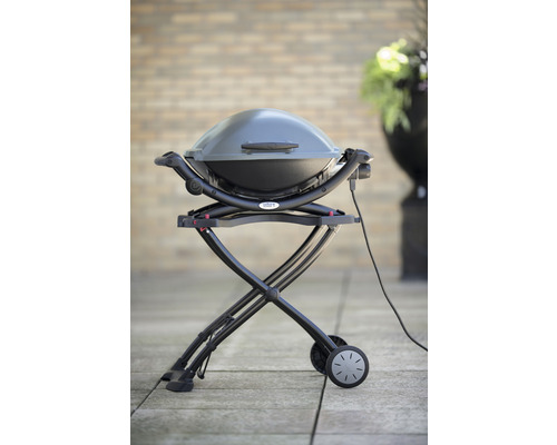Weber Elektrogrill mit Rollwagen für den Außenbereich