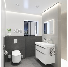 Feinsteinzeug Bodenfliese HOMEtek anthrazit 60x120 cm anthrazit matt rektifiziert