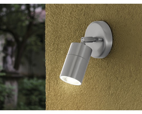 Außenwandleuchte mit drehbarem Spot zur Wandmontage