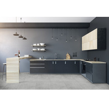 Feinsteinzeug Bodenfliese HOMEtek grey 60x120 cm grau matt rektifiziert