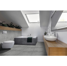 Feinsteinzeug Bodenfliese HOMEtek anthrazit 60x60 cm anthrazit matt rektifiziert