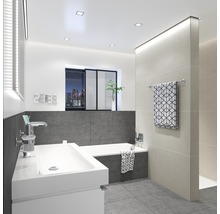 Feinsteinzeug Bodenfliese HOMEtek anthrazit 60x120 cm anthrazit matt rektifiziert