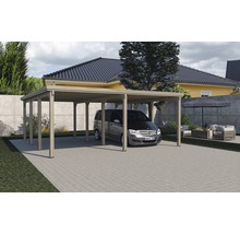 Doppelcarport weka Optima 603x612 cm kesseldruckimprägniert-thumb-1 Doppelcarport weka Optima 603x612 cm kesseldruckimprägniert-thumb-1