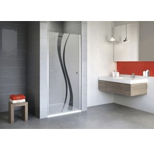 Drehtür für Nische Schulte ExpressPlus Alexa Style 2.0 900x1920 mm Dekorglas Liane alunatur mit schmutzabweisender Glasbeschichtung
