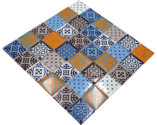 Mosaikfliese mit verschiedenen Mustern