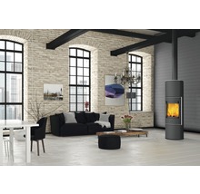 Kaminofen Fireplace Perondi RLU Stahl schwarz 5 kW mit Glasabdeckung-thumb-4