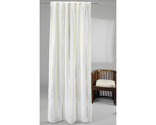 Dekoschals mit Streifenmuster und Ösenaufhängung