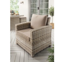 Loungesessel Destiny ALCUDIA 80x80x85cm, Polyrattan, inkl. Auflagen