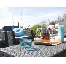 Loungeset Jardin Monaco Kunststoff 4-Sitzer 4-teilig graphit