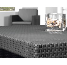 Loungeset Jardin Monaco Kunststoff 4-Sitzer 4-teilig graphit