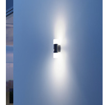 Steinel Sensor LED Außenwandleuchte 9,8 W 797 lm 3000 K warmweiß 235x80 mm L 910 S silber-thumb-5