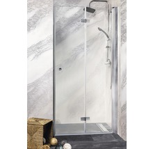 Elegante Duschkabine mit Echtglas und Armaturen für das Badezimmer