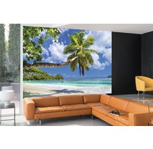 Fototapete Papier 97019 Seychelles Palm Beach 2-tlg. 350 x 260 cm