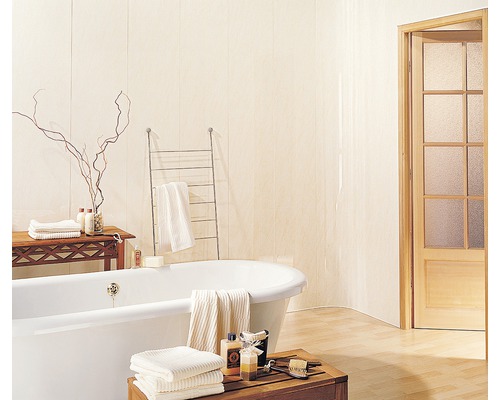 Kunststoffpaneel 8x375x2600 mm Marmor beige Kunststoffpaneel 8x375x2600 mm Marmor beige