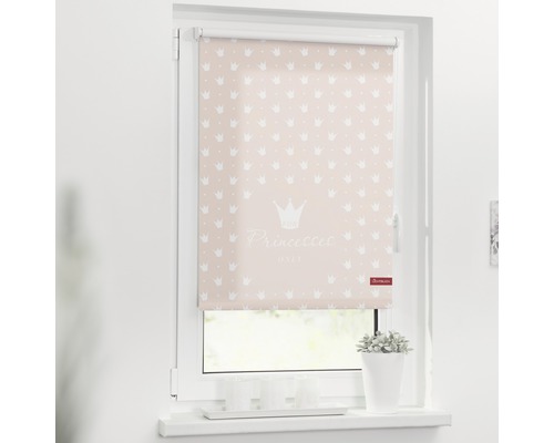 Klemmrollo Lichtblick ohne Bohren Prinzessin Lilly 60x150 cm inkl. Klemmträger Rollo mit Prinzessinnen Motiv vor einem Fenster