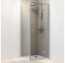Drehtür für Seitenwand Schulte MasterClass 1000x2000 mm Anschlag rechts Echtglas Klar hell chromoptik