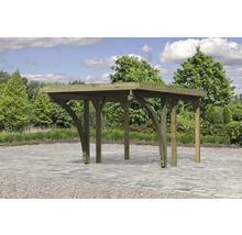 Holzpergola im Garten