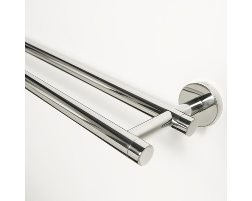 Doppelter Handtuchhalter aus Metall zur Wandmontage