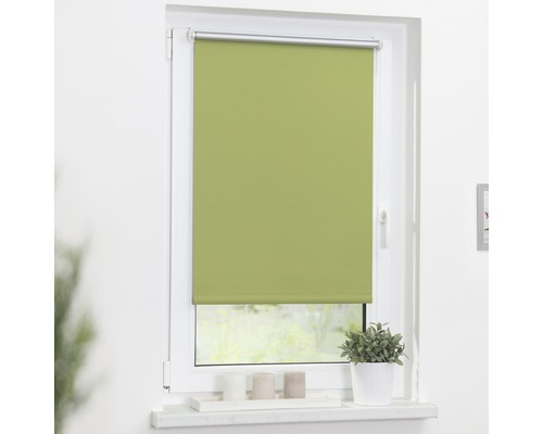 Klemmrollo Lichtblick Thermo ohne Bohren grün 45x150 cm inkl. Klemmträger Fenster mit grünen Rollo zur Lichtsteuerung und Privatsphäre