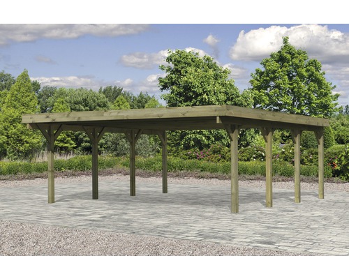 Holz Carport im Außenbereich