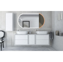Waschtischplatte Baden Haus Bellagio Top 176x46x1,7 cm weiß-thumb-1