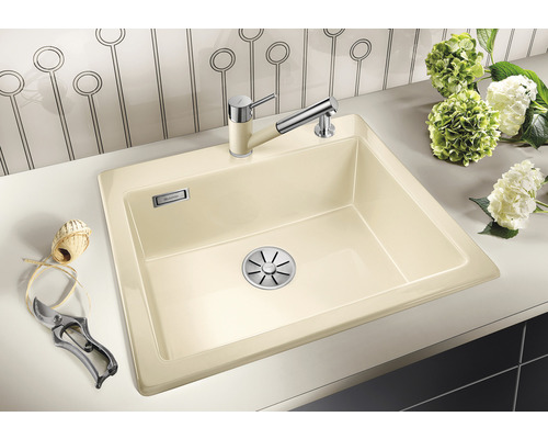 Spültisch mit Armatur, Spülbecken und Abflussgarnitur