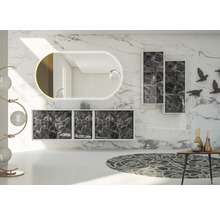 Hängeschrank Baden Haus Bellagio 100x40x25 cm weiß schwarz