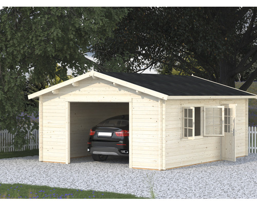 Einzelgarage Palmako Roger 23,9 m² ohne Tor 450 x 550 cm natur Einzelgarage Palmako Roger 23,9 m² ohne Tor 450 x 550 cm natur