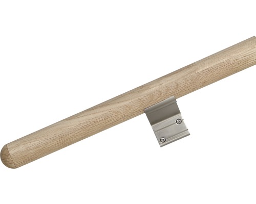 Holzhandlauf mit Halterung für Treppen