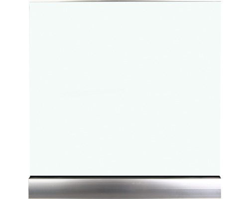 Glasplatte mit Metallsockel