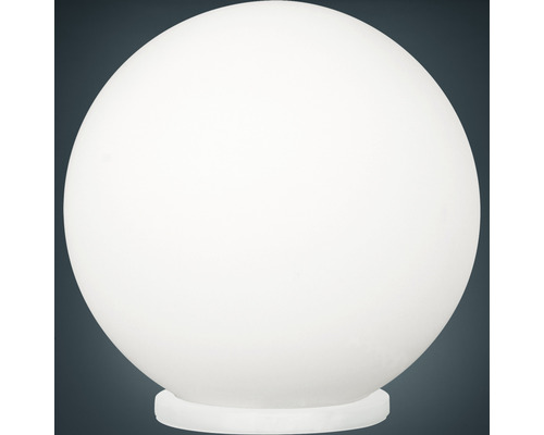 Tischlampe Rondo silber /weiß mit Wippschalter H 200 mm
