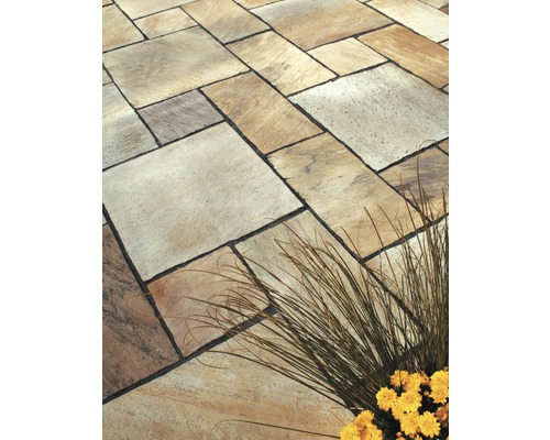 FLAIRSTONE Quarzit Terrassenplatte Milano 50 cm x 25 cm Stärke 2 cm - 4 cm