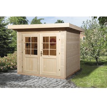 Gartenhaus aus Holz mit Doppeltür und Fenstern