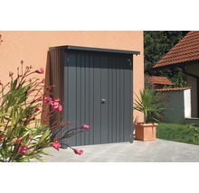 Metall Gerätehaus mit Tür im Außenbereich