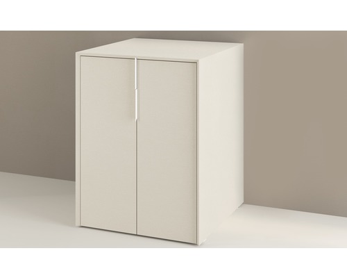 Weißer Badezimmerschrank mit zwei Türen