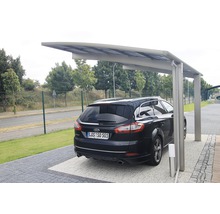 Auto unter einem Metall Carport